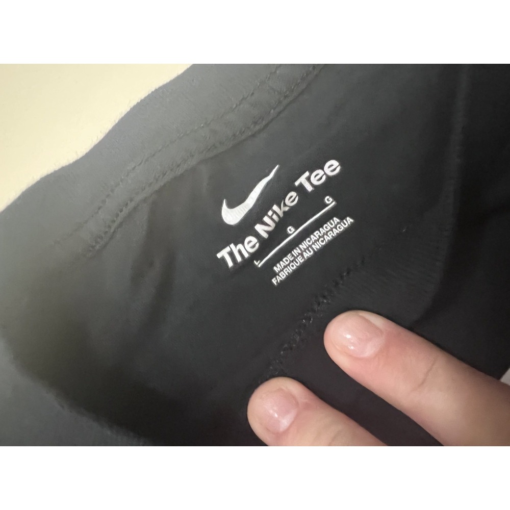 Nike Men Shirt L Black Logo Temple Of Fitness Graphic Short Sleeve Crew Neck - Picture 3 of 6
